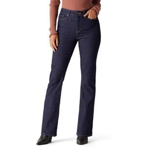 Women's Plus Size Curvy Shaping Straight Jeans Stretch Denim Bootcut